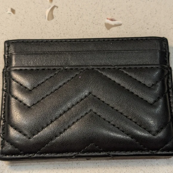 Gucci Marmont Black Leather Card Holder - Picture 4 of 8